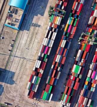 aerial-shot-shipping-containers